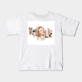 Kylie Minogue - Portrait Art Tribute Kids T-Shirt